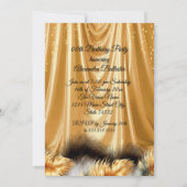 Vierzig Fabelhafte Elegante Geburtstagsfeier Gold  Einladung (Rückseite)