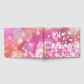 Vierzig & Fabulous Pink Sparkle Glamour Gästebuch (Voll)