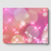 Vierzig & Fabulous Pink Sparkle Glamour Gästebuch (Rückseite)