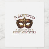 Vierzig & Fantastisch: La Serenissima Weinetikett (Einzelnes Label)