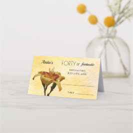 Vierzig & Fantastische Geburtstags-Gelb & Rote Tag