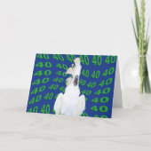 vierzig Geburtstag Karte (Vorderseite)