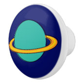 Vierzig - grüner Ringelknochen Keramikknauf (Rechts)