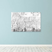 Vierzig Jahre Reisen der Kinder Israels Leinwanddruck (Insitu (Holzboden))