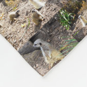 Vierzig Meerkats FotoCollage, Fleecedecke (Ecke)