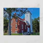 Vierzig-Mile-Point-Leuchtturm Postkarte (Vorderseite)