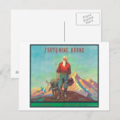 Vierzig neun Orange LabelRedlands, CA Postkarte (Vorne/Hinten)