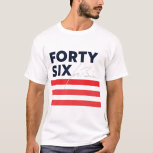 Vierzig Sechs - Biden für Präsident White T - Sh T-Shirt