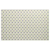 Vierzig - Stoff aus zwei blauen Vögeln (Yard (91,4 cm))