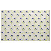 Vierzig - Stoff aus zwei blauen Vögeln (Fat Quarter (45,7 x 55,9 cm))