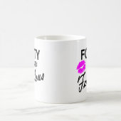 Vierzig und fabelhaftes kaffeetasse (Mittel)