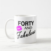 Vierzig und fabelhaftes kaffeetasse (Links)