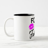 Vierzig und fabelhaftes zweifarbige tasse (Links)