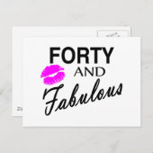 vierzig und vornehm postkarte (Vorne/Hinten)