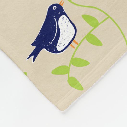 Vierzig - zwei Blauvögel Fleece werfen (Ecke)