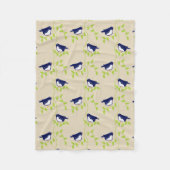 Vierzig - zwei Blauvögel Fleece werfen (Vorderseite)