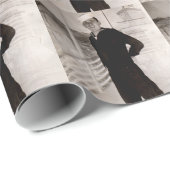 Vierzigerjahre fescher Seemann Geschenkpapier (Rolleneckpunkt)