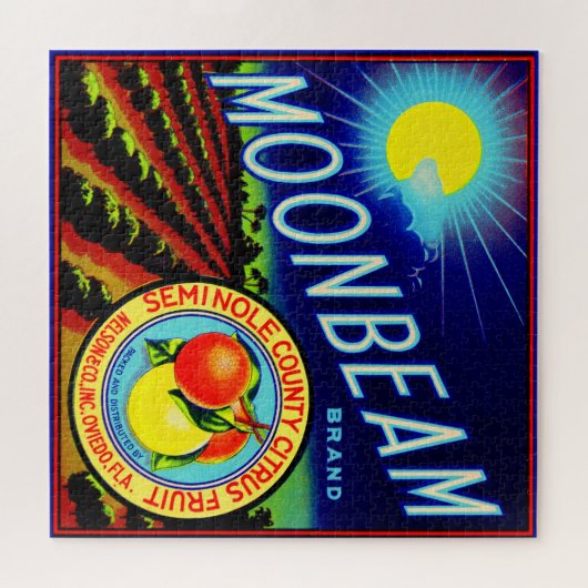 Vierzigerjahre Fruchtkistenaufkleber Puzzle (Horizontal)