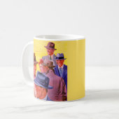 Vierzigerjahre Männer in den Hüten Kaffeetasse (Vorderseite Links)