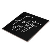 Vierziges AF I - Geburtstagsgeschenk Fliese (Seite)