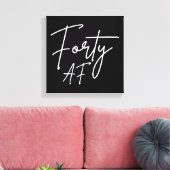 Vierziges AF I - Geburtstagsgeschenk Leinwanddruck (Insitu (Wohnzimmer))