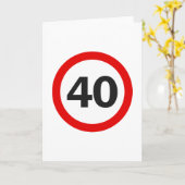 vierziges Road Sign Karte (Gelbe Blume)