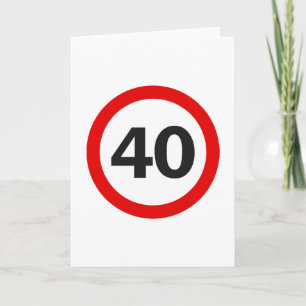 vierziges Road Sign Karte