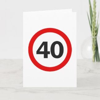 vierziges Road Sign Karte