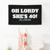 Vierzigjähriges Funny Party Dekor Banner (Insitu)