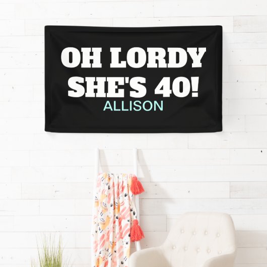 Vierzigjähriges Funny Party Dekor Banner (Insitu)