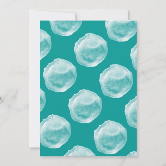 Vierzigste Wasserblasen Geburtstagsparty Einladung (Rückseite)