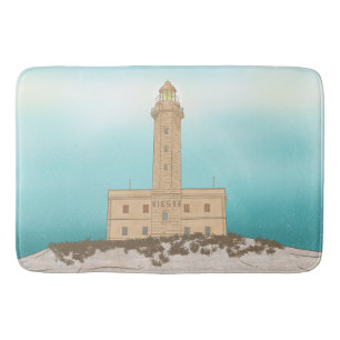 Vieste Lighthouse Italien Badematte