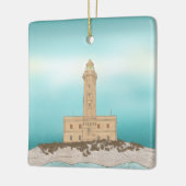 Vieste Lighthouse Italien Keramikornament (Links)
