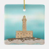 Vieste Lighthouse Italien Keramikornament (Rückseite)