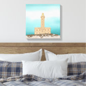 Vieste Lighthouse Italien Leinwanddruck (Insitu (Schlafzimmer))