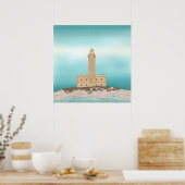 Vieste Lighthouse Italien Poster (Küche)