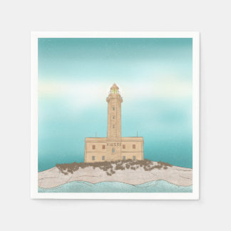 Vieste Lighthouse Italien Serviette