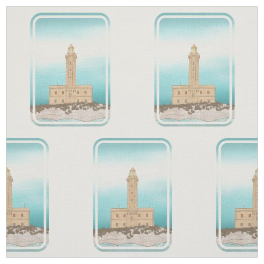 Vieste Lighthouse Italien Stoff (Muster)