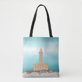 Vieste Lighthouse Italien Tasche (Vorderseite)