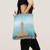Vieste Lighthouse Italien Tasche (Von Nahem)