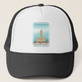 Vieste Lighthouse Italien Truckerkappe (Vorderseite)