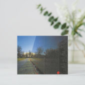 Viet Nam Wall Memorial in Washington D.C. Postkarte (Stehend Vorderseite)