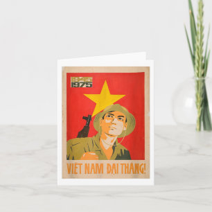 Vietcong Propaganda Poster - Kommunistischer Vietn Karte