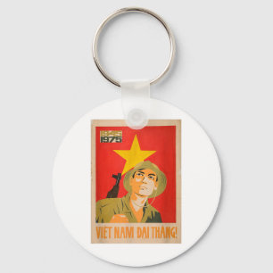 Vietcong Propaganda Poster - Kommunistischer Vietn Schlüsselanhänger