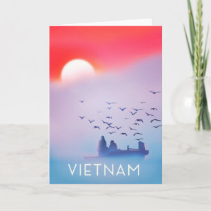 Vietnam Abend Sun Vacacation Poster Feiertagskarte