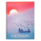 Vietnam Abend Sun Vacacation Poster Notizblock (Vorderseite)