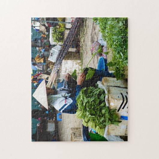 Vietnam Bauer Markt für Gemüse Puzzle (Vertikal)