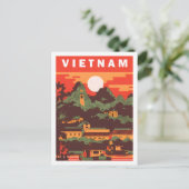 Vietnam Berühmter Reiseort Postkarte (Stehend Vorderseite)