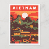 Vietnam Berühmter Reiseort Postkarte (Vorderseite)