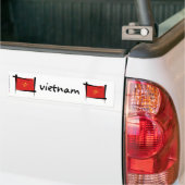 Vietnam-Bürsten-Flagge Autoaufkleber (Auf Lkw)